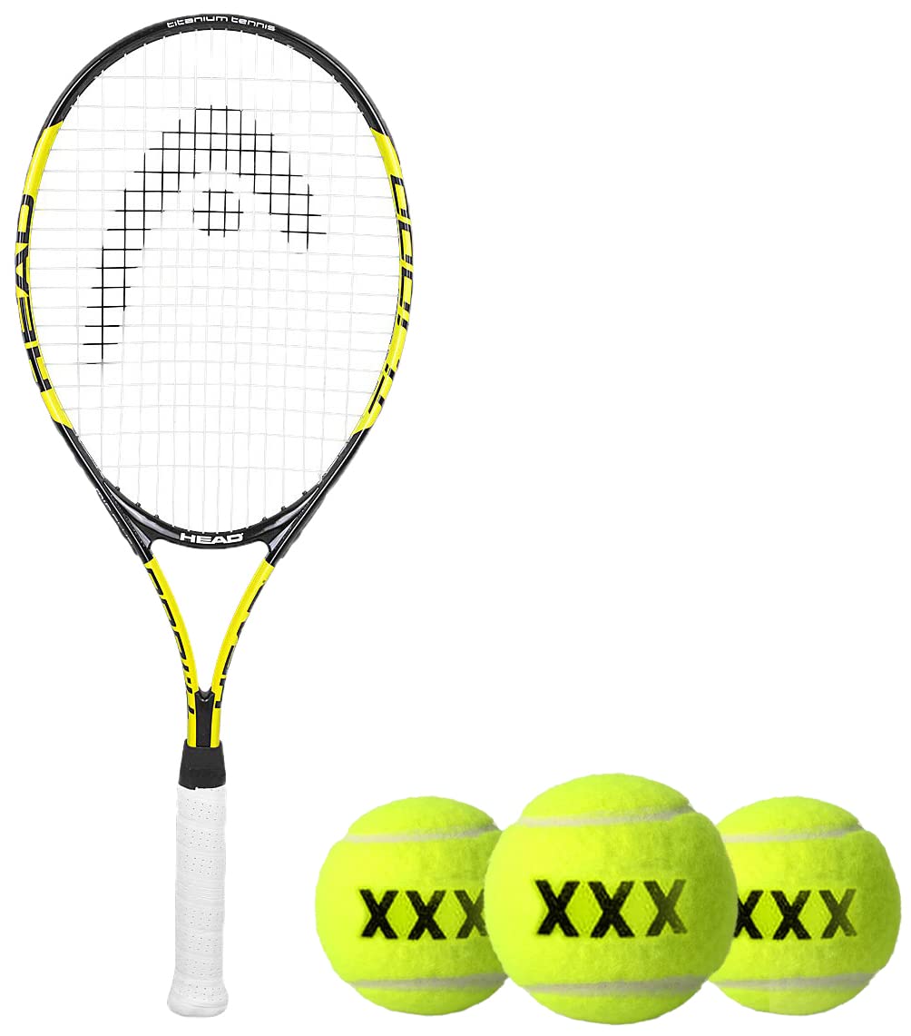HEAD Graphite Ti.1000 Tennis Racquet & HEAD 529300 Rubber Tennis Ball, (Green) Standard Size (B0BB69N53J) Amazon Price History, Amazon Price Tracker