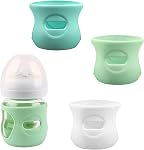 3 Pack Silicone Sleeves for Avent Natural Glass Baby Bottles, Anti Breakage Baby Bottle Holder, Compatible Philips AVENT Glass Natural Baby Bottle 8 oz, BPA Free