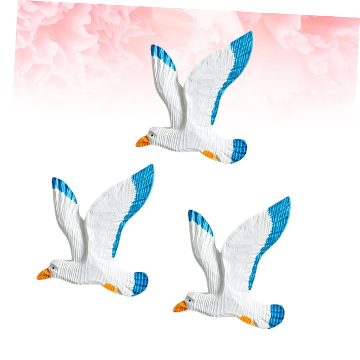 3pezzi Gocce Di Uccelli Appese in Resina Gabbiani Appesi Da Parete Uccelli Creativi Per Soffitti e Alberi Decorazioni Sicure e Resistenti Per Casa