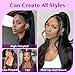 IDN BEAUTY Genius Weft Straight Clip In Hair Extensions Human Hair For Black Girl Women, Virgin Hair Longer Lifespan, Invisible Seamless PU Weft Clip Ins, 14 Inch 100g 7Pcs Natural Black