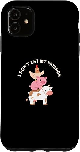 Miniatura 10 de iPhone 12 mini Pig Cow Friends Design for Vegan People Case