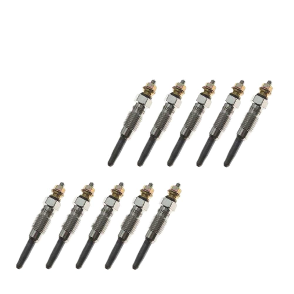 Ogbtklors 10Pcs Diesel Plugs 1/2/5/10 Pack Compatible With Mb100 Mb140 5-Cylinder 2.9L Om600 Engine (1999-2005) - Replaces Oe Numbers 66115931A1 And 6611593101(10Pcs)