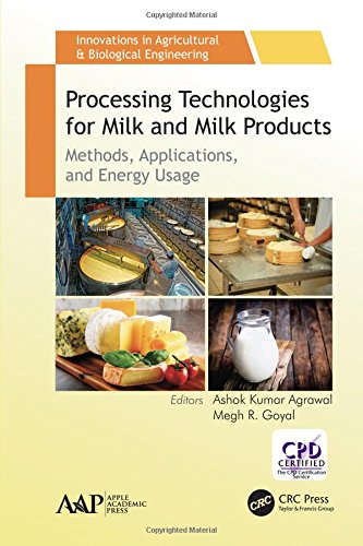 Processing Technologies for Milk and Milk Products: Methods, Applications, and Energy Usage