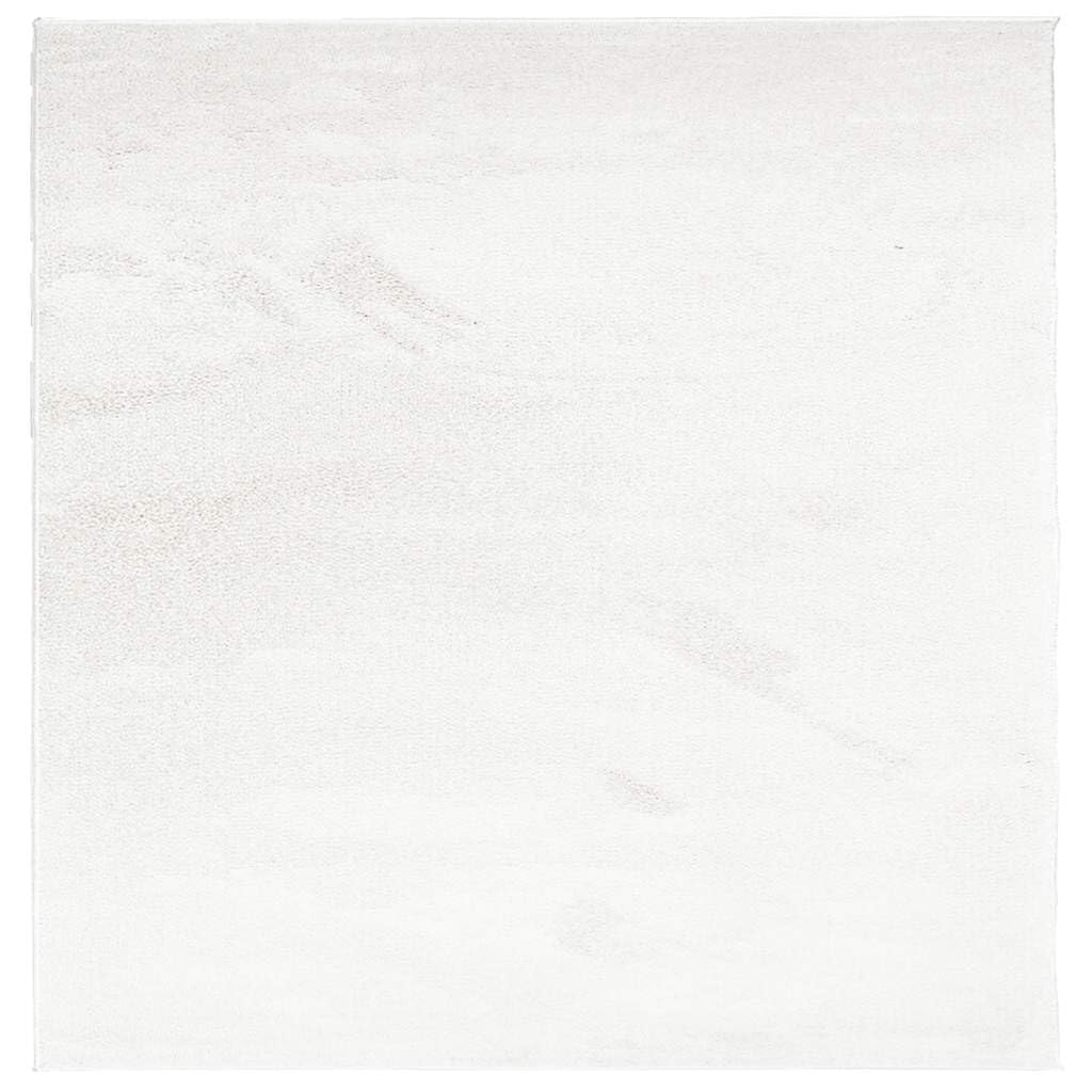 Tapis à poils courts certifié Oeko-Tex Oviedo design moderne crème 200x200