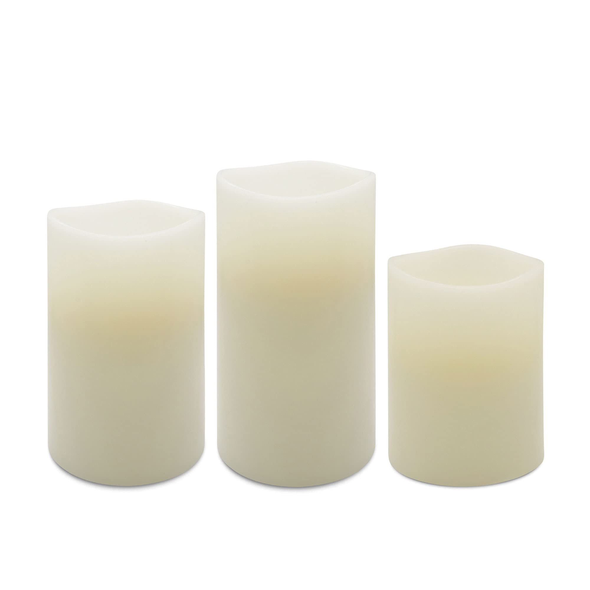 Buy Matchless Candle Co. Set of 3 (4",5",6") 3.15" Wide Flameless LED