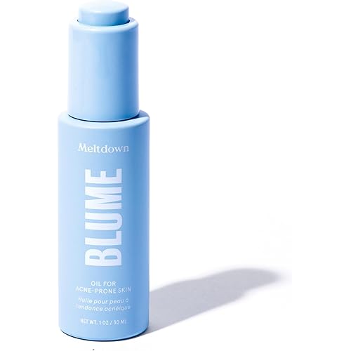 Blume Meltdown - Blue Tansy Face Oil - Acne Treatment + Pore Minimizer - Skin-Smoothing Face Serum with Black Cumin Seed & Rosehip Oil - Helps Calm Redness and Improve Texture (1 Fl oz)
