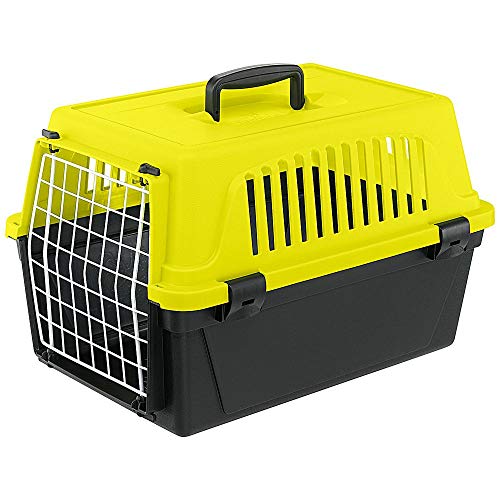 Ferplast ATLAS 10 EL, Transportador rígido para cães e gatos de pequeno porte, porta de aço revestid