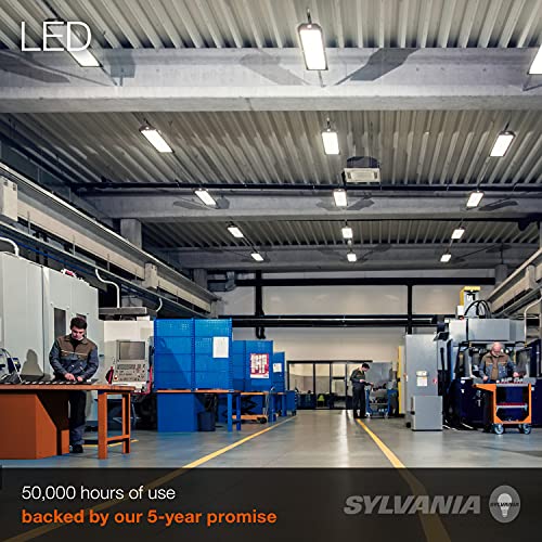 Image of Sylvania 4ft LED Strip Light, 20W Equivalent, CCT 3 Color Select, 3000K /4000K /5000K, Linear Ceiling Luminaire (61453), 48 inch, 1 Pack