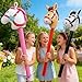 Imagen de TENGWA Caballos Inflables 3 Piezas 96cm Caballos de Palo Inflable Globos para Niños Juguetes Inflables para Juguetes Infantiles Fiestas Temáticas Decoraciones Navideñas