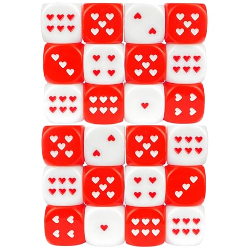 Dados de corazón para animar tus fiestas familiares y juegos de mesa con amigos