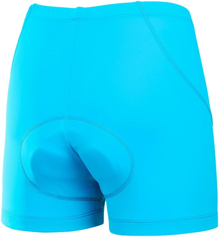 beroy Womens Padded Bike Shorts,Cycling Shorts Women Padded Large Black+blue