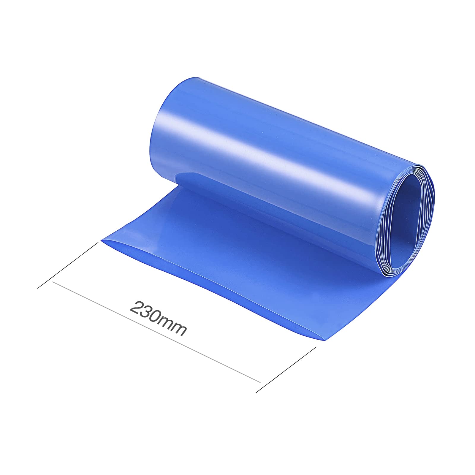 1 metro tubo termoretraibile da 230 mm PVC termoretraibile per realizzare confezioni batterie 18650 o 26650. Rotolo da 1 m Termoretrattile Poliolefina termorestringente 0,15 mm di spessore