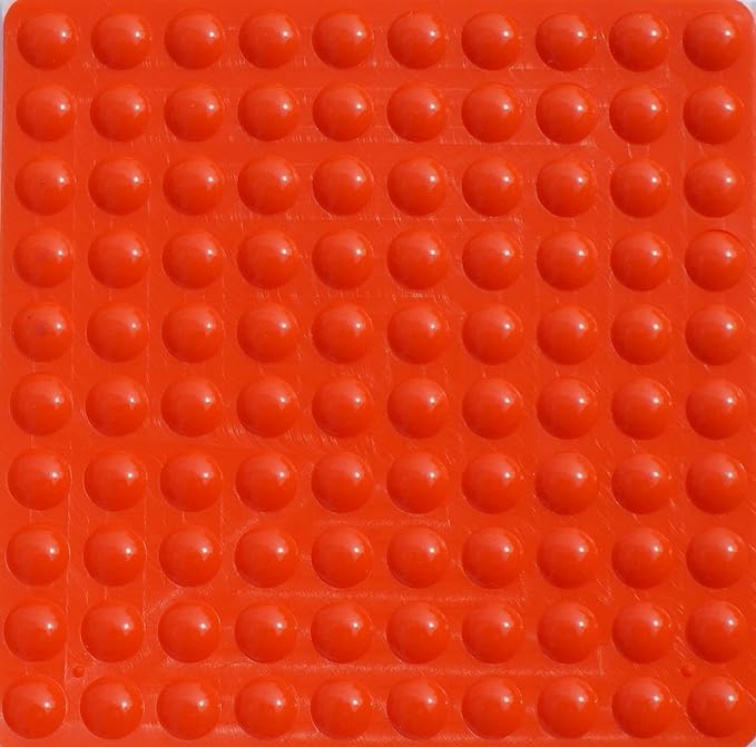 ORANGE small RUBBER FEET Bumpons ~ 8mm x 2mm ~ Self Adhesive Sticky Pads Dots STOPPERS ~ Anti Scratch Anti Bang Buffering Furniture Protectors (1000)