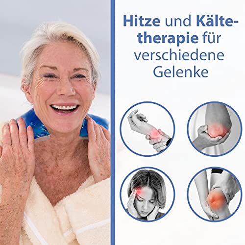 ICEHOF Kühlpad mit Vlies-Hülle - Kuschelweich, lange Kühldauer - Kühlpack Gel Kühlakku Kühlgel Kühlkompresse Kälte-Kompresse Kühlkompressen Kühlbeutel Eisbeutel Blau