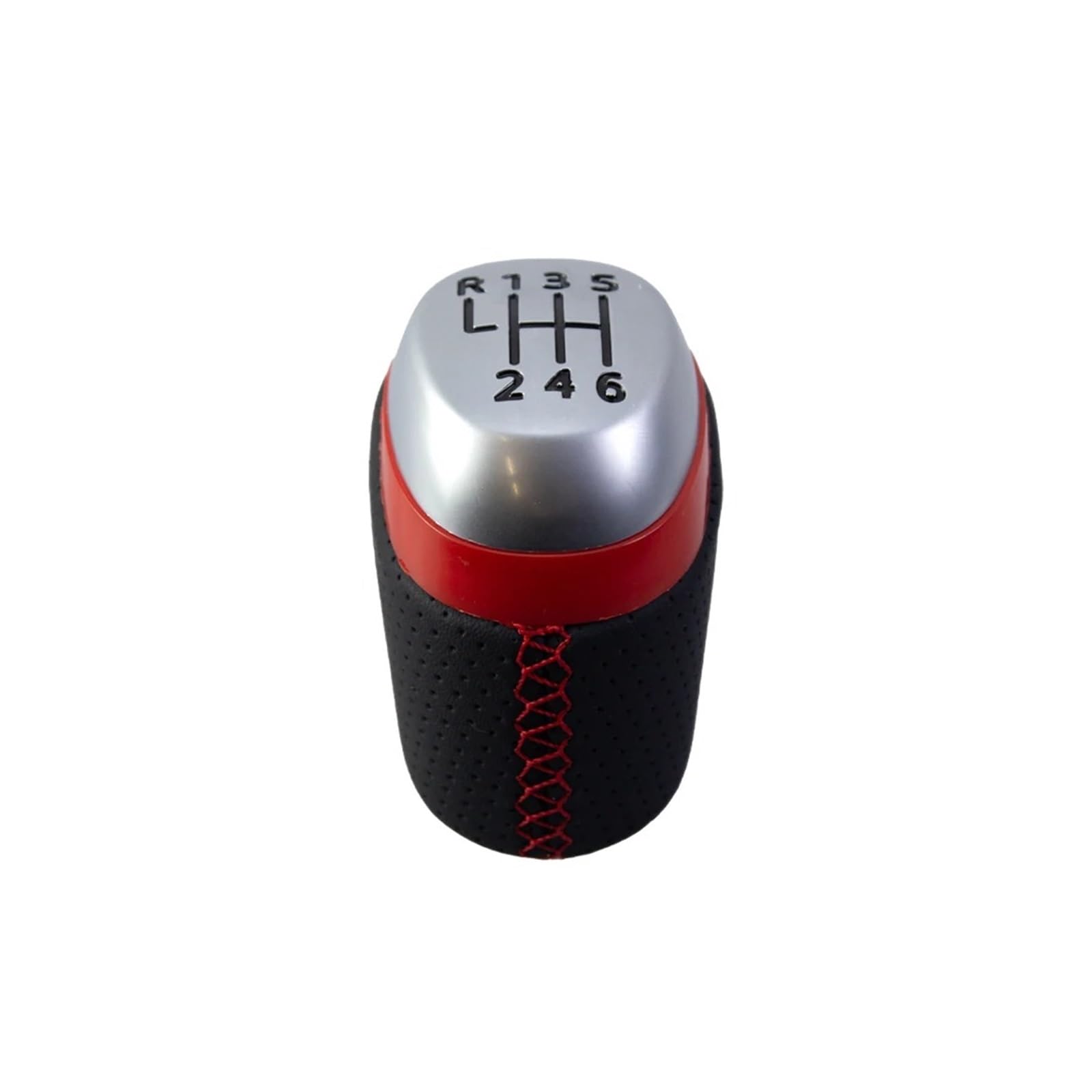 Vbbrswaad Gear Knob Car Gear Shift Knob for Megane IV for MK4 for BFB for Kadjar for Talisman 2015-2022 Lever Stick Handball 328654845R(Red 6 Speed)