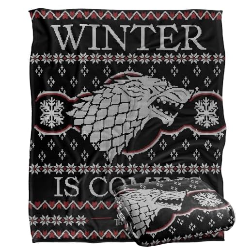 LOGOVISION Juego de Tronos - Manta Suave de Tacto Sedoso (152 x 127 cm)