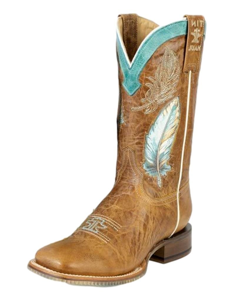 Tin Haul Western Boots Women Plume 7 5 B Tan 14-021-0007-1562 TA
