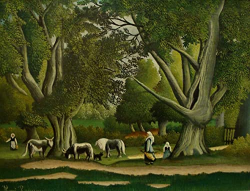 Toile Henri Rousseau Paysage d'Art Impression Haute Définition Toile Coton 60x90