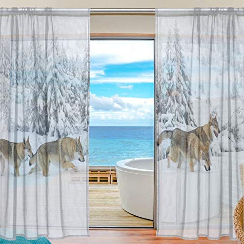 Rideaux transparents pour bloquer les regards indiscrets du salon 213cm