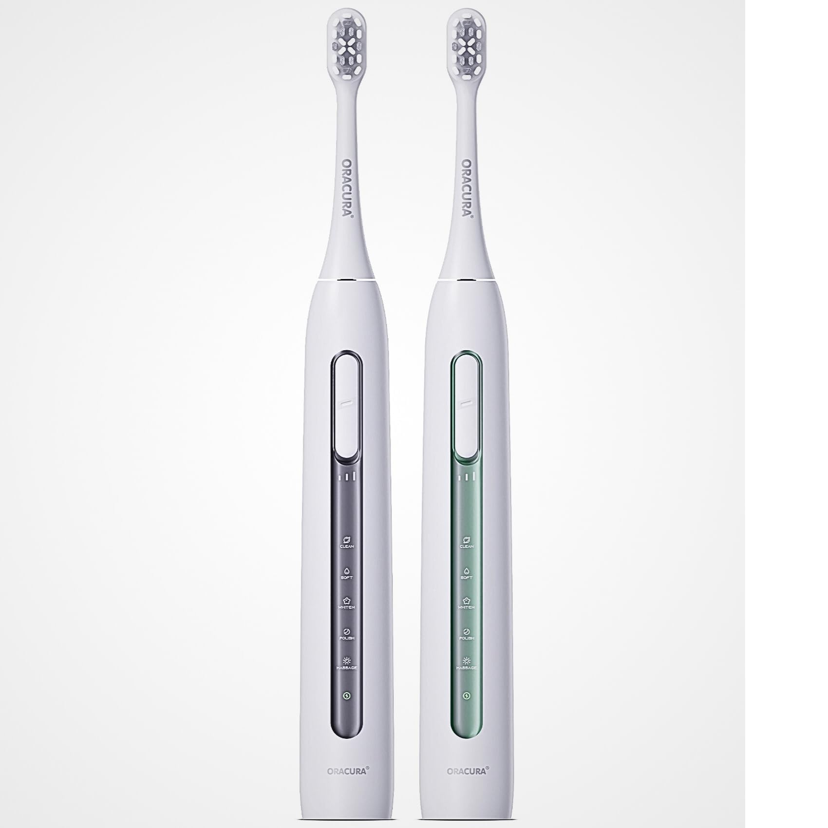 ORACURA Adult Sonic Smart Electric Rechargeable Toothbrush Sb300|1 Year Warranty|Pack Of 1 Grey & 1 Green Colour (B09V17HPY5) Amazon Price History, Amazon Price Tracker