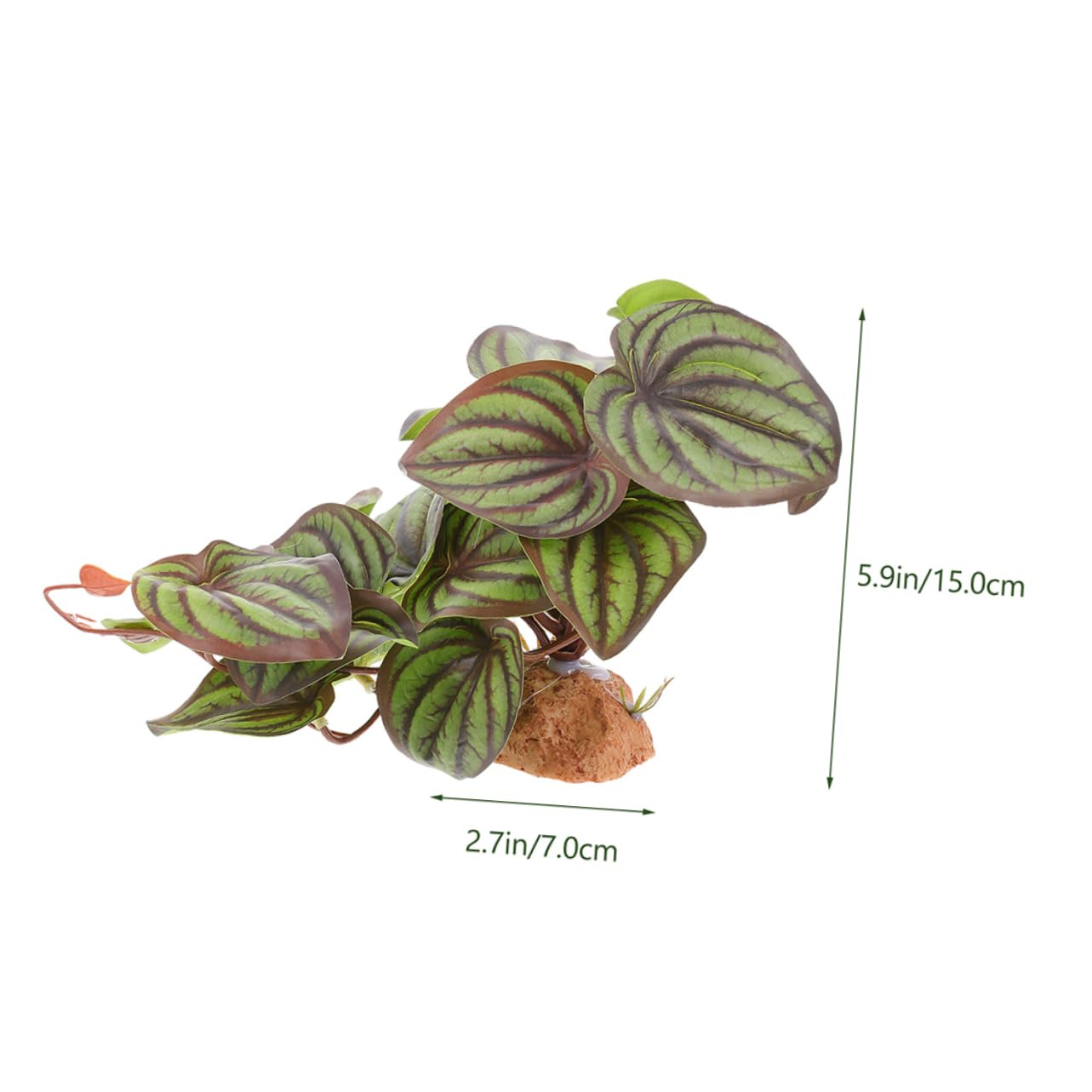 GRIRIW Simulated Plant Decor for Reptile Terrarium Decor Realistic Plant Ornaments for Aquarium
