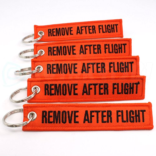 Rotary13B1 - Remove After Flight Keychain - Orange 5pcs