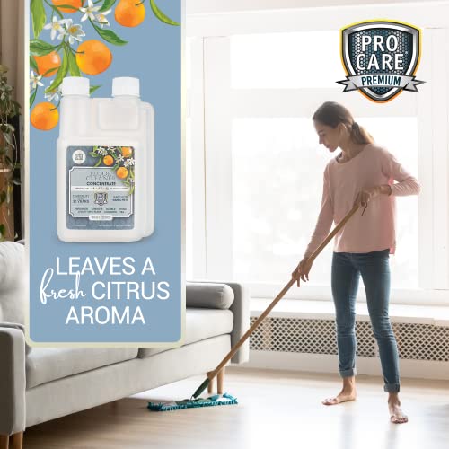 Procare PC302 Citrus Floor Cleaner Concentrate (Made In Usa) | Vinyl, Wood, Tile, Stone & Laminate Floor Cleaner For Mopping, Household Supplies, Cleaning Solution Concentrate For Kitchen & Bathroom thumb #4