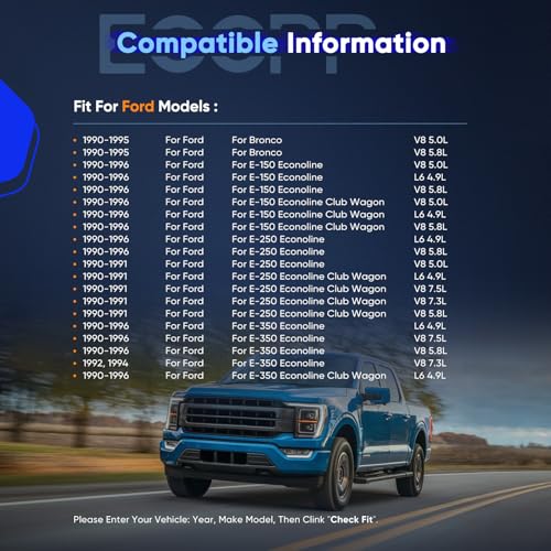 Image of ECCPP AC Compressor for F-150 for F-250 for F-350 Windstar 1990-1998 | for Ford Bronco E-150 E-250 E-350 Econoline for F59 for Lincoln Continental 1990-1998 Fast Cooling AC Compressor with Clutch