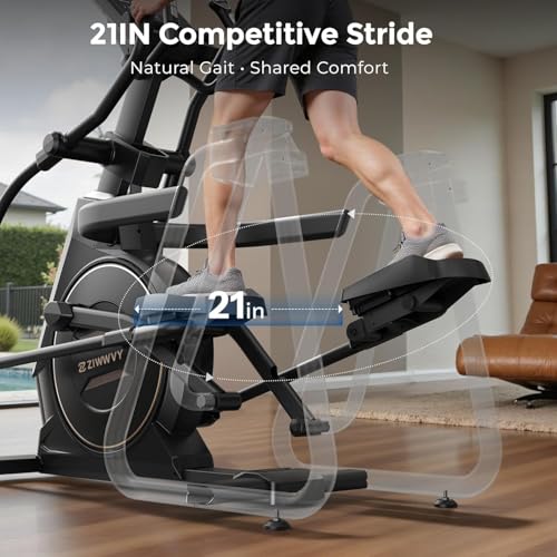 Image of ZIWWVY Elliptical Exercise Machines, Elliptical Machines for Home Use, Elliptical Training Machines