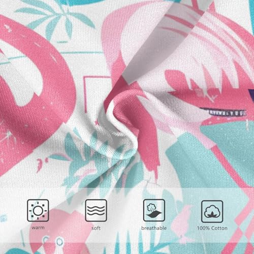 KLL Pink Flamingo Toddler Boys' Comfort Training Underwear Breathable Children Undies3