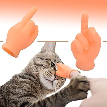 10 Pcs Fun Middle Finger Hands Premium Rubber Little Tiny Finger Hands Realistic Design Hilarious Finger Puppets Mini Hand Dolls Storytelling Props Funny Finger Puppets