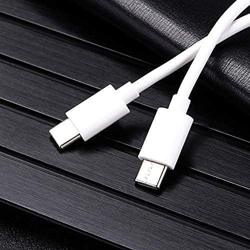 Image of Original 25W Fast Charging Adapter USB C to USB C Cable Compatible with Samsung | A55 / A35 / S8 / S9 Plus /Z Fold /Z Flip 5 /4 (Adapter & Cable) - White GFR619