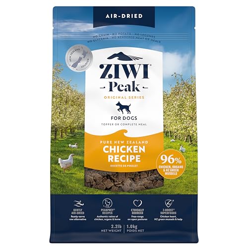 ZIWI Peak Air-Dried Dog Food – Chicken - All Natural, High Protein, Grain Free, Limited Ingredient w/ Superfoods (35.2oz)