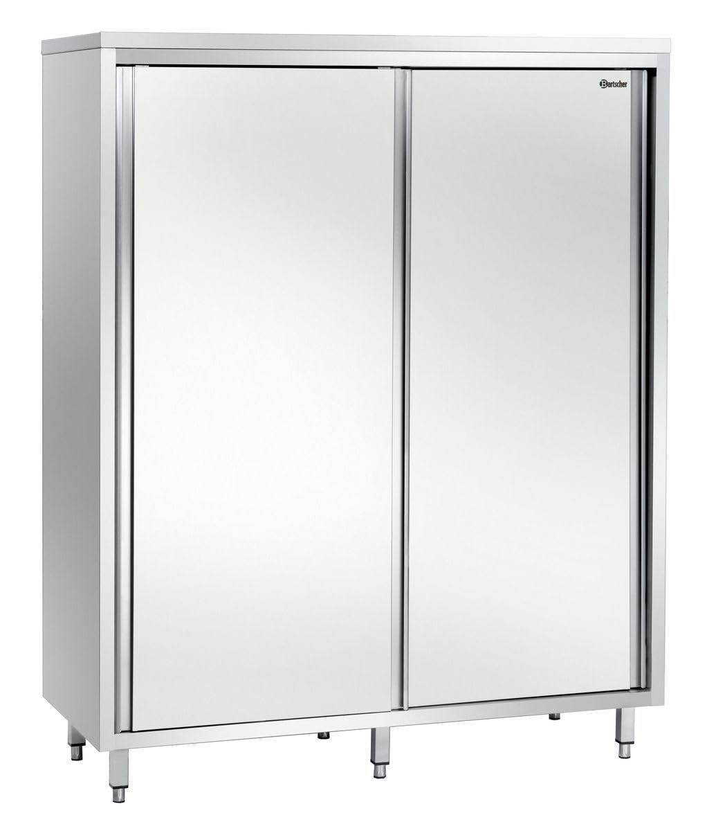 Armadio a doppia anta in inox a 3 ripiani 1200x600x2000 mm - Bartscher 398120