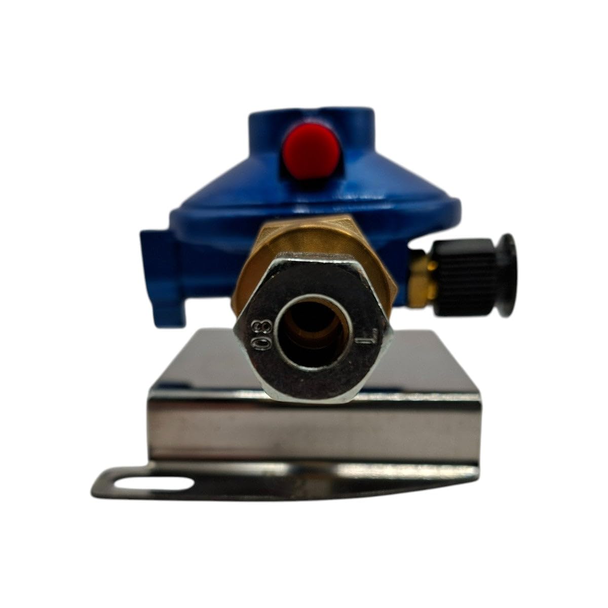 Regulador de presión de gas LPG de 30 mbar M20 x 1,5 8 mm para pared de mamparo para caravana, autocaravana
