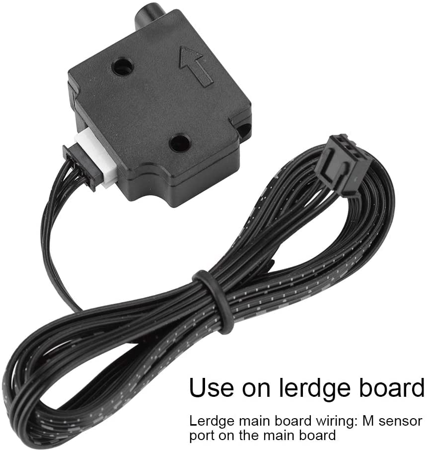 Image of 3DINNOVATIONS Filament Break Detection Sensor Module 3D Printer Accessories with Connecting Line1M Cable for 1.75mm Filament Extruder Material Run-Out Detector for 3D Printer (Black)