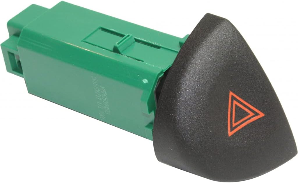 KarParts360 Hazard Flasher Switch 1997-2005 | 924-601 | Mechanical Switch | Lever Actuator | Automatic Operation | Black