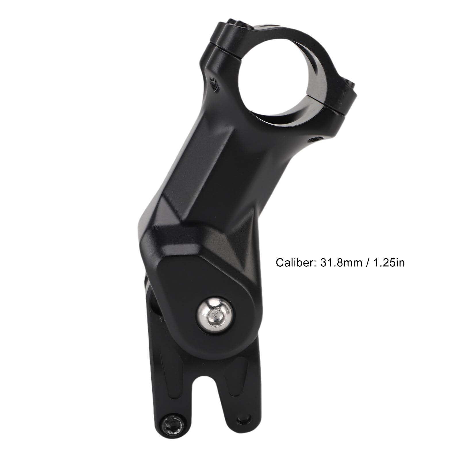 Wspornik Rowerowy 31,8 Mm, Czarny Amortyzujący Wspornik Kierownicy Rowerowej ze Stopu Aluminium, z łatwym Montażem do Rowerów Górskich Rower Szosowy Rower Turystyczny