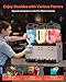 VEVOR Commercial Slushy Machine, 12Lx3 Triple Tank Frozen Drink Machine, 144 Cups Stainless Steel Margarita Smoothie Frozen Drink Maker, Slushie Maker for Home Party Restaurants Cafe Bars