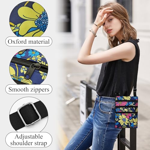 Crossbody Phone Purse, Oxford Cloth Small Phone Purse Cell Phone Purse, Smartphone Crossbody Bag with Zipper2