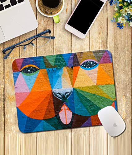 Image of WHATS YOUR KICK Abstract Pattern | Floral | Pattern | Rangoli | Printed Mouse Pad /Designer Waterproof Coating Gaming Mouse Pad for Computer /Laptop (Multi34)