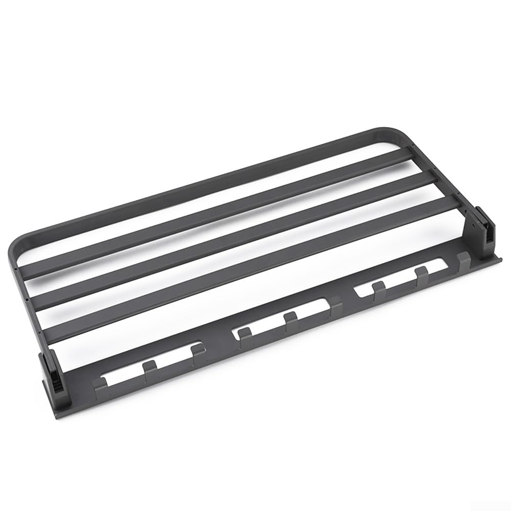 Portasciugamani da bagno pieghevole in acciaio inox, 58,5 x 27 x 6,5 cm, design a doppia barra con ganci a parete, salvaspazio e antiruggine, per bagni piccoli e spazi compatti