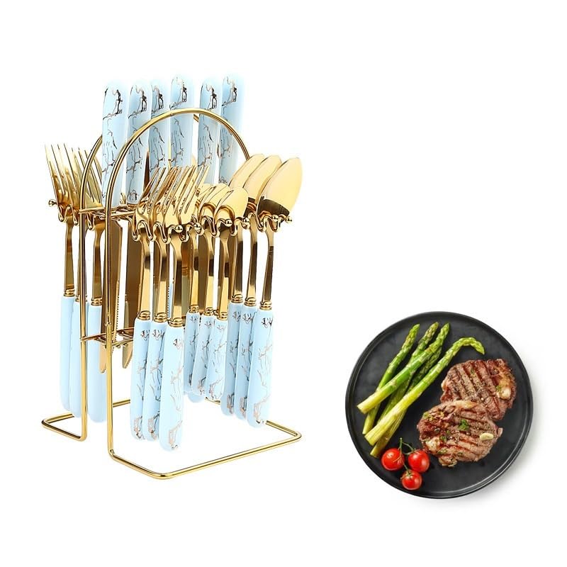 Set Cuchillos Cocina 24 Piezas Acero Inox