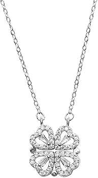 幸運を呼ぶ ! 18金 K18 YG 四つ葉 クローバー ペンダント トップ ネックレス 18金 ダイヤモンド 0.50ct クローバー 四つ葉 K18 YG