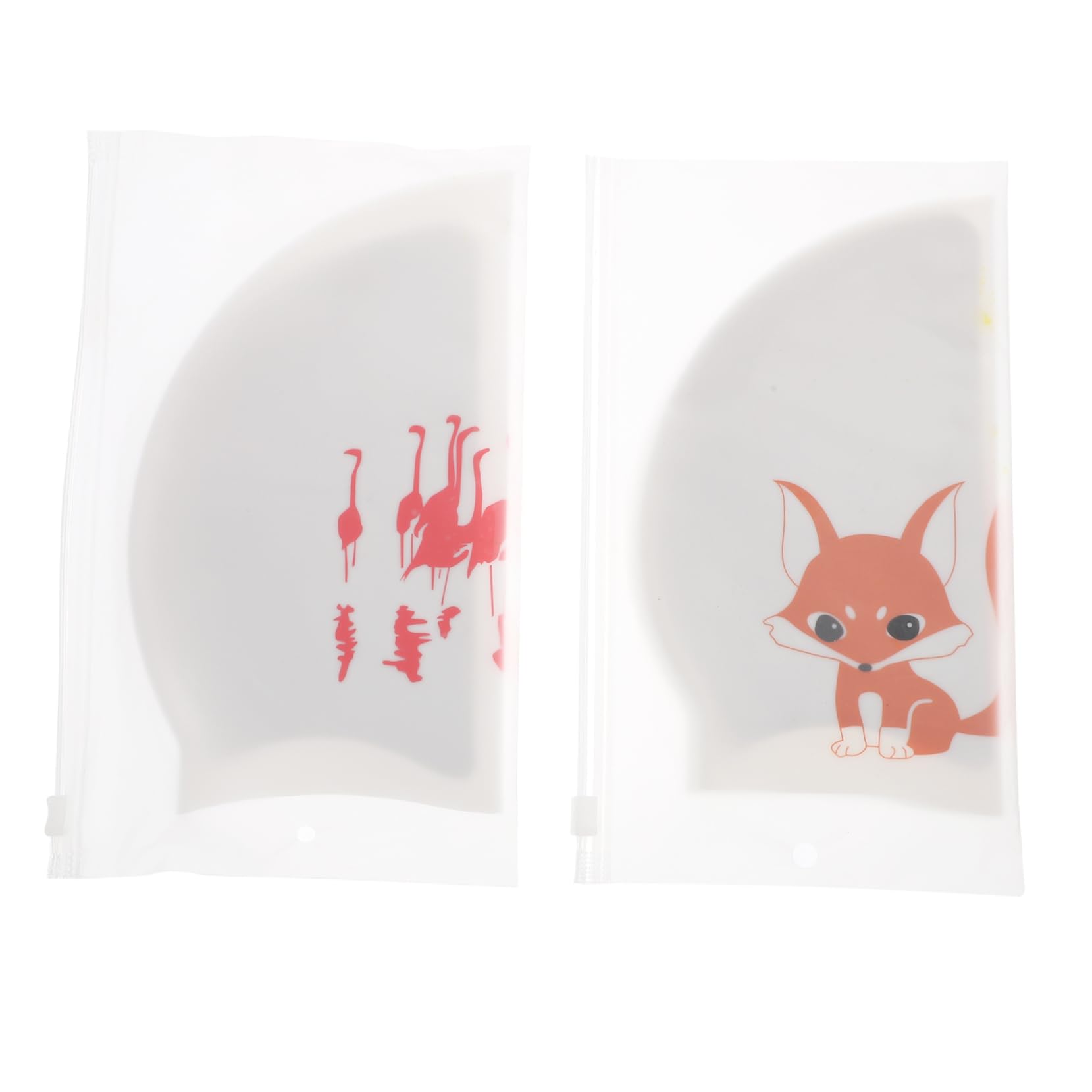 VANZACK 6pièces Bonnet De Bain Silicone Imprimé Casquettes De Natation Protégées Soleil Modèle Renard Confort Et Élasticité pour Cheveux