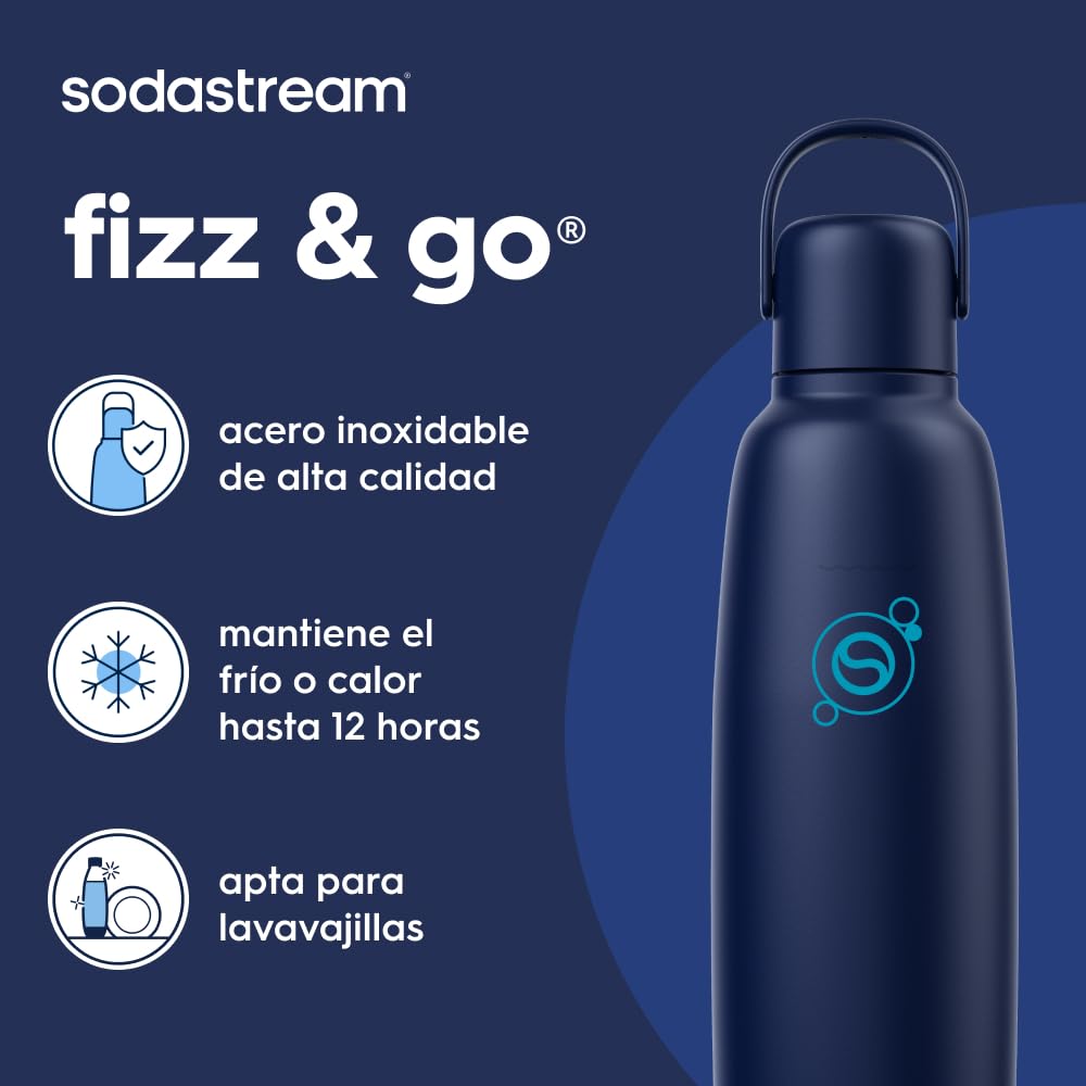 sodastream FIZZ&GO COOL 0.9L SINGLE BLUEBERRY UK
