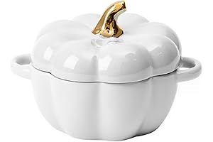 Cute Thanksgiving Bowl: Ceramic Pumpkin Bowl with Lid