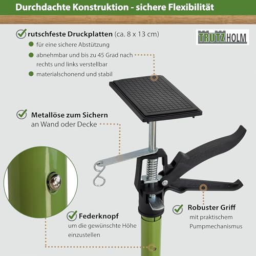 Baustütze Trutzholm 4 x Profi Einhandstütze für Montagearbeiten