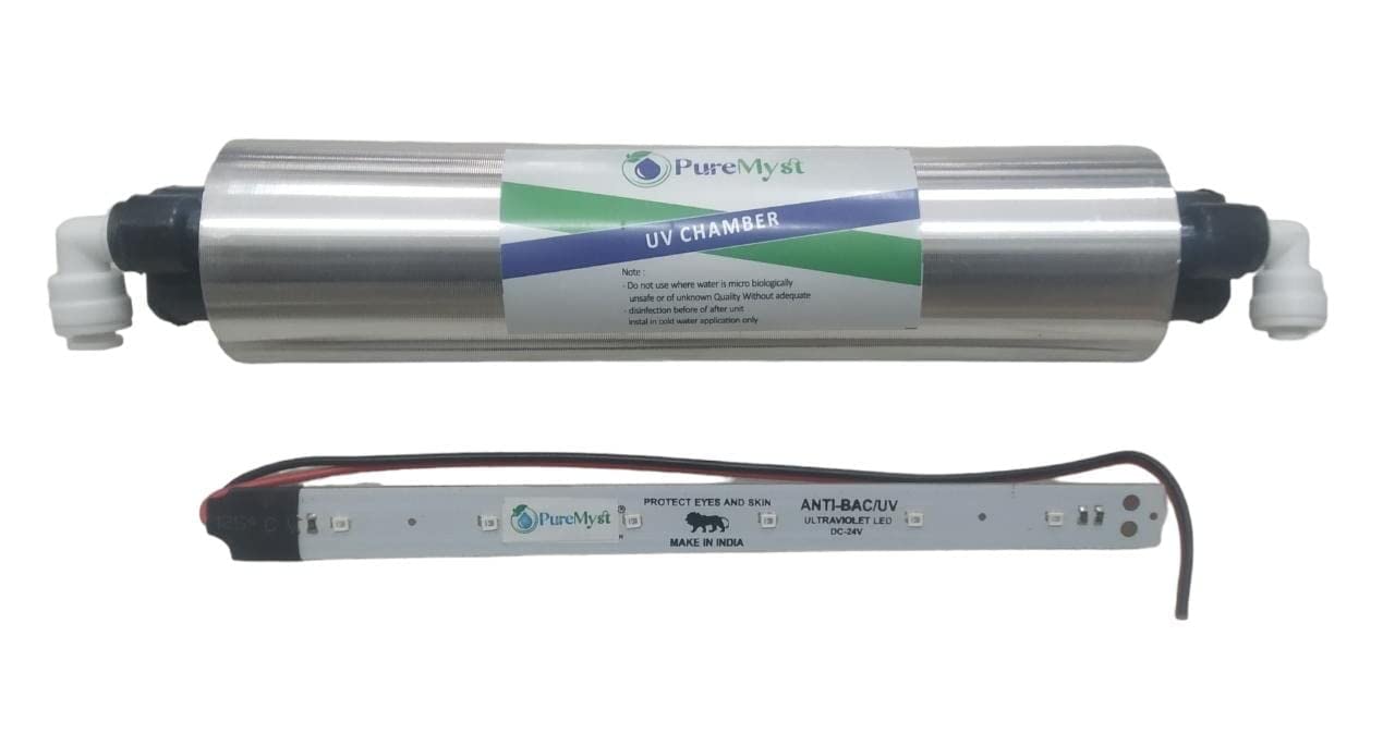PureMyst UV Set for Water Purifiers, UV Chamber Barrel, UV LED Light (Strip), 2 Pieces State Connectors For All Types Of RO Water Purifiers (B0BN8ZZP6J) Amazon Price History, Amazon Price Tracker
