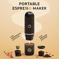 BENFUCHEN Hordozható Elektromos Eszpresszó Gép - USB-C Töltésű Kávéfőző Utazáshoz, Kempingezéshez, 19 Bar, Őrölt Kávéhoz és Nespresso Kapszu 2